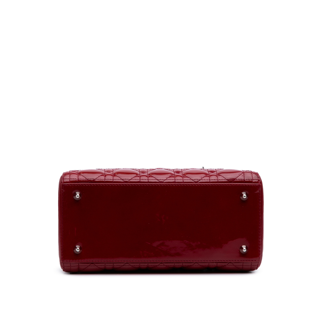 Pre-Loved Dior Medium Patent Cannage Lady Dior - Picture 3 of 10